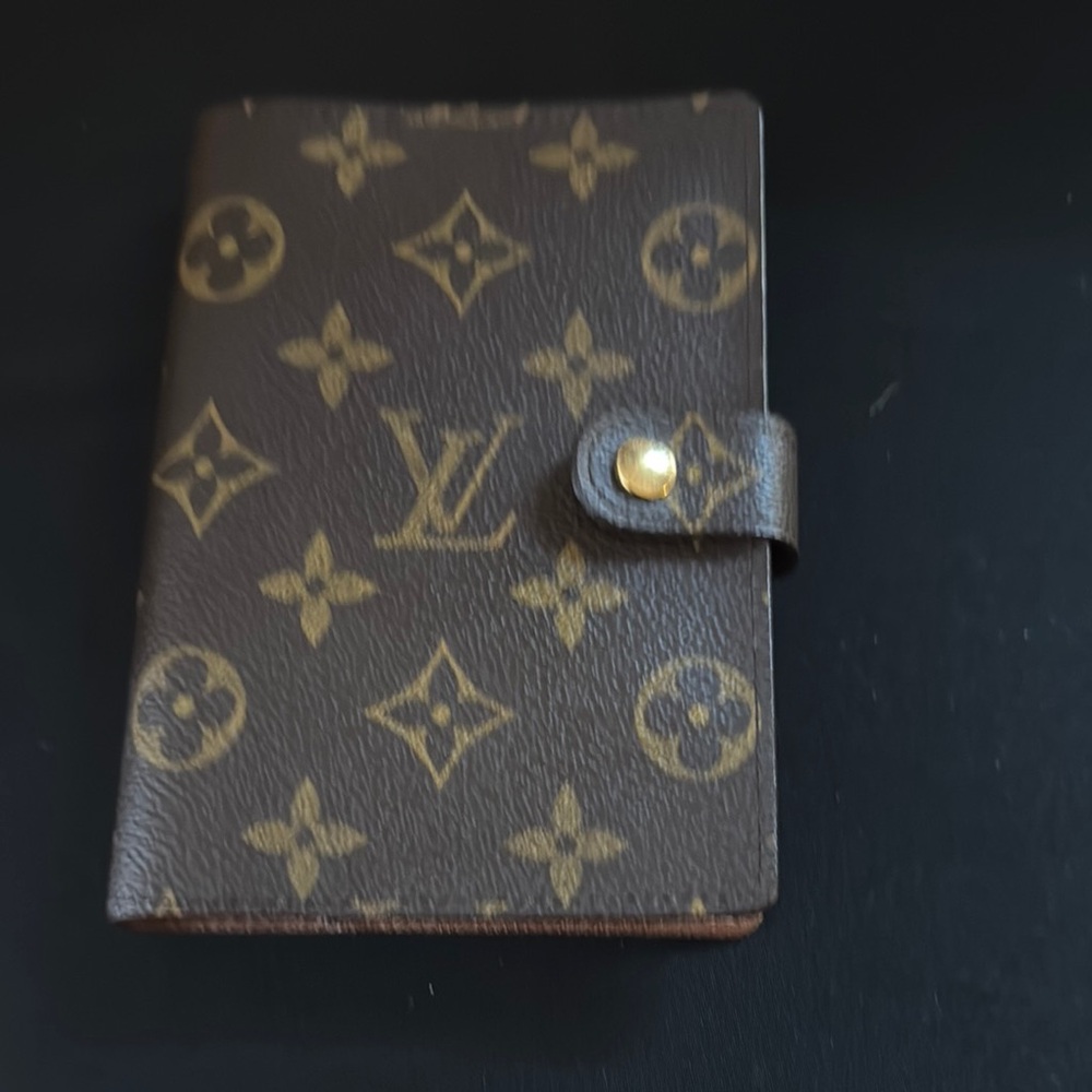 Louis Vuitton Brown and Gold Monogram Card Holder
